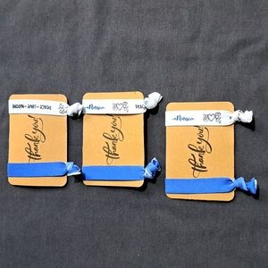 NWOT 3-pack Nurse Thank you Card and hair elastics